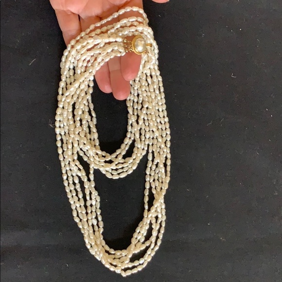 unknown Jewelry - Vtg Freshwater Pearl Necklace 6 strands 31.5” long